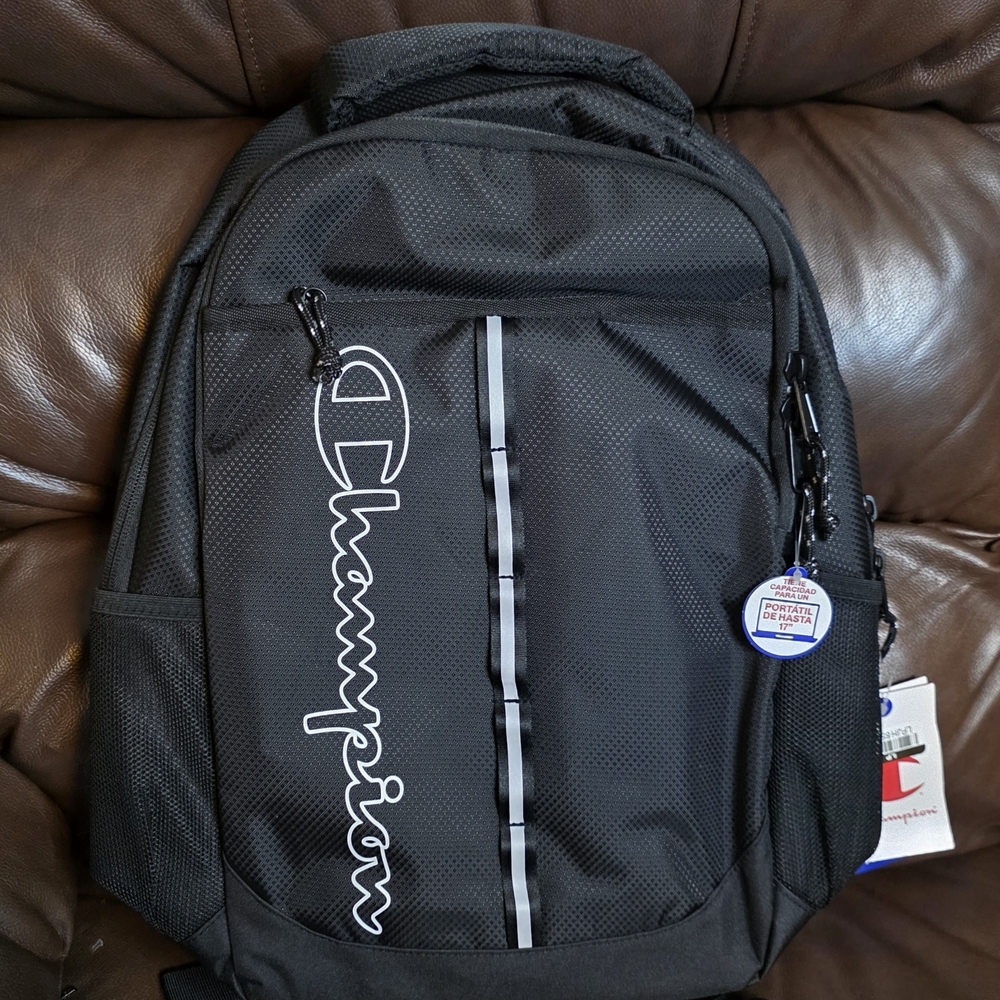 Champion Black Backpack for Men